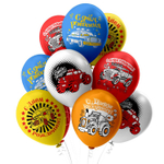 Шар латексный 30см С ДР! Машинки (Ассорти)