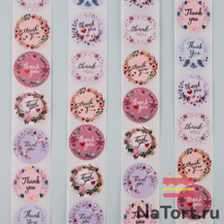 Стикер «Цветочный сад», круглый