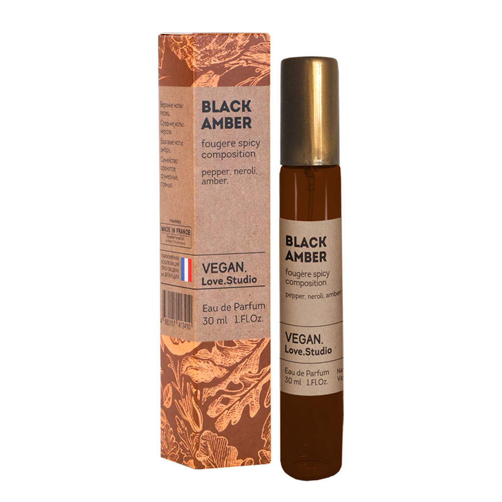 Вода парфюмерная Vegan Love Studio Black Amber (Веган Лав Студио Блэк Эмбер) - 30ml for women