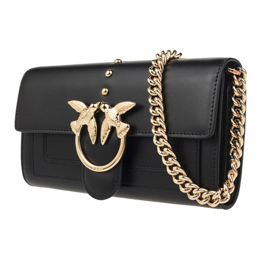 Сумка Pinko Clutch Bag Portable Messenger Shoulder Bag Regular Black Gold, 1P21KV-Y5FF-Z99