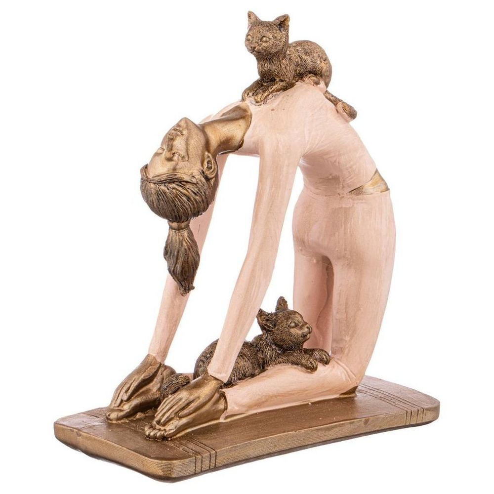 Фигурка декоративная полирез, Йога Фьюжн, 13.5х7х15 см, Lefard, 162-949
