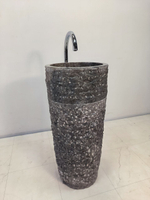 Раковина напольная из мрамора Pedestal Grey Marmo MN-65925 40х40х90 из натурального камня