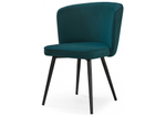 Стул на металлокаркасе Woodville Фрибур velutto 20, черный, ножки черные