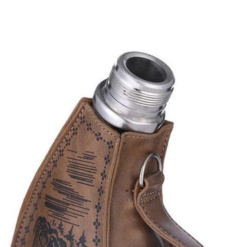 Фляга Бурдюк "Мишка рыболов" 1500 мл. в сумке-чехле на лямках