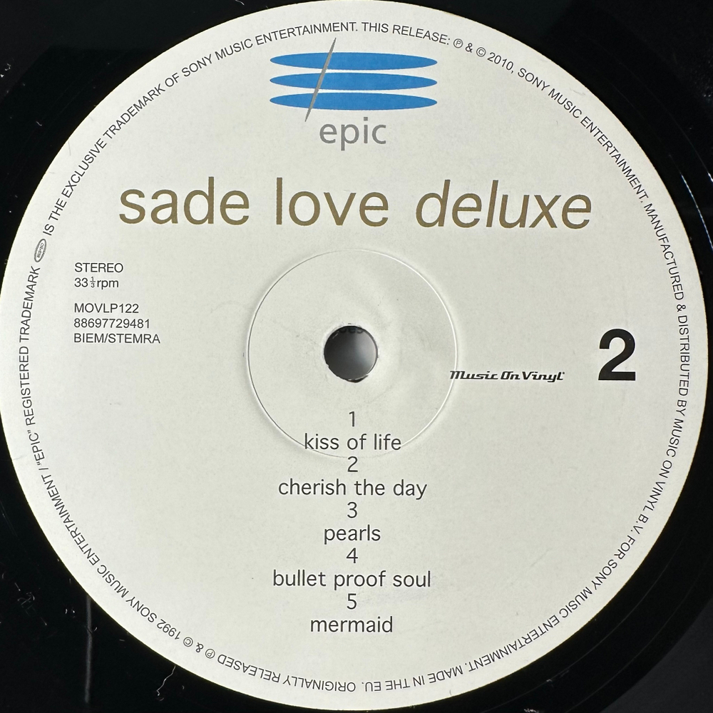 Sade ‎– Love Deluxe (Европа 2010г.)