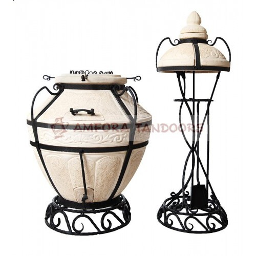 Тандыр Сармат Аладдин + стойка под крышку + подставка под тандыр