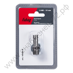 FUBAG Переходник 1/4 дюйма М на елочку 10мм с обжимным кольцом  15Х18мм, блистер 1 шт