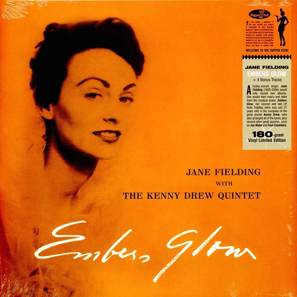 Jane Fielding & The Kenny Drew Quartet - Embers Glow - Supper Club Numbered Edition - новая виниловая пластинка