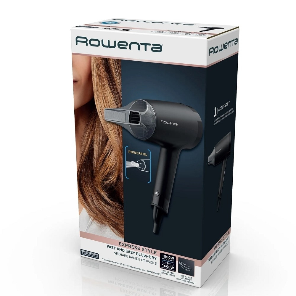 Фен Rowenta CV1803F0, 1600Вт, черный