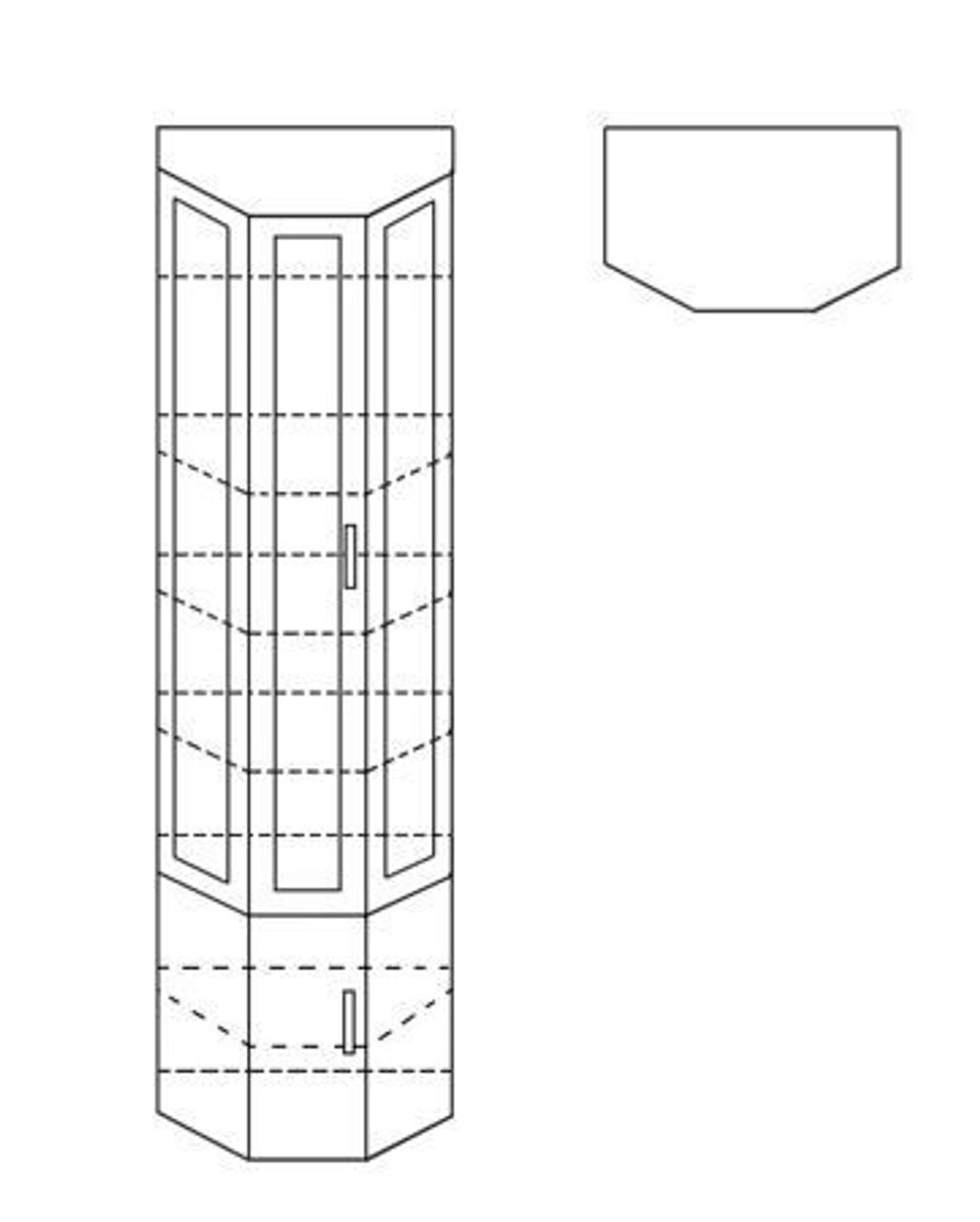 Шкаф сервант ШК11