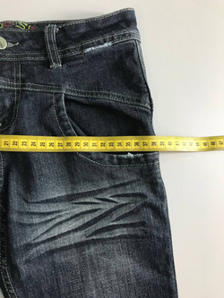 Джинсы обтягивающие, визуально на 12/13 лет