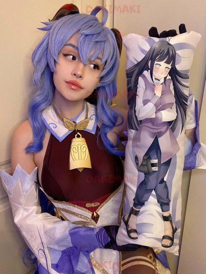 Мини дакимакура Хината Хюга из Наруто арт. M0168, 60х20 см