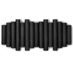 Вешалка настенная Picket, 5 крючков, черная