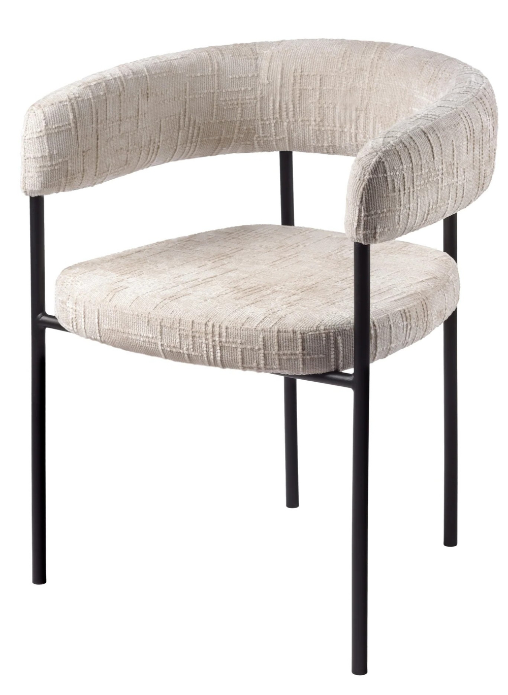 Стул М-City DISAUR Стан, H-14 Серый, Велюр, Черный каркас