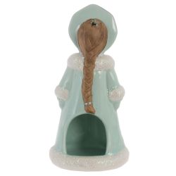 GAEM Подсвечник "Снегурочка, L8,5 W7 H16,5 см, 2в.