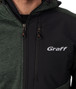 Кофта флисовый Graff 233-P-BL с вставками Олива -