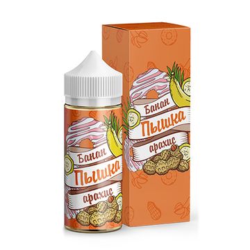 Купить Жидкость Пышка Банан-арахис 120 мл