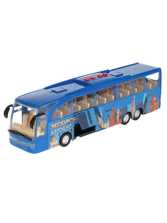 Игрушечный транспорт Экскурсионный автобус звук свет 30 см