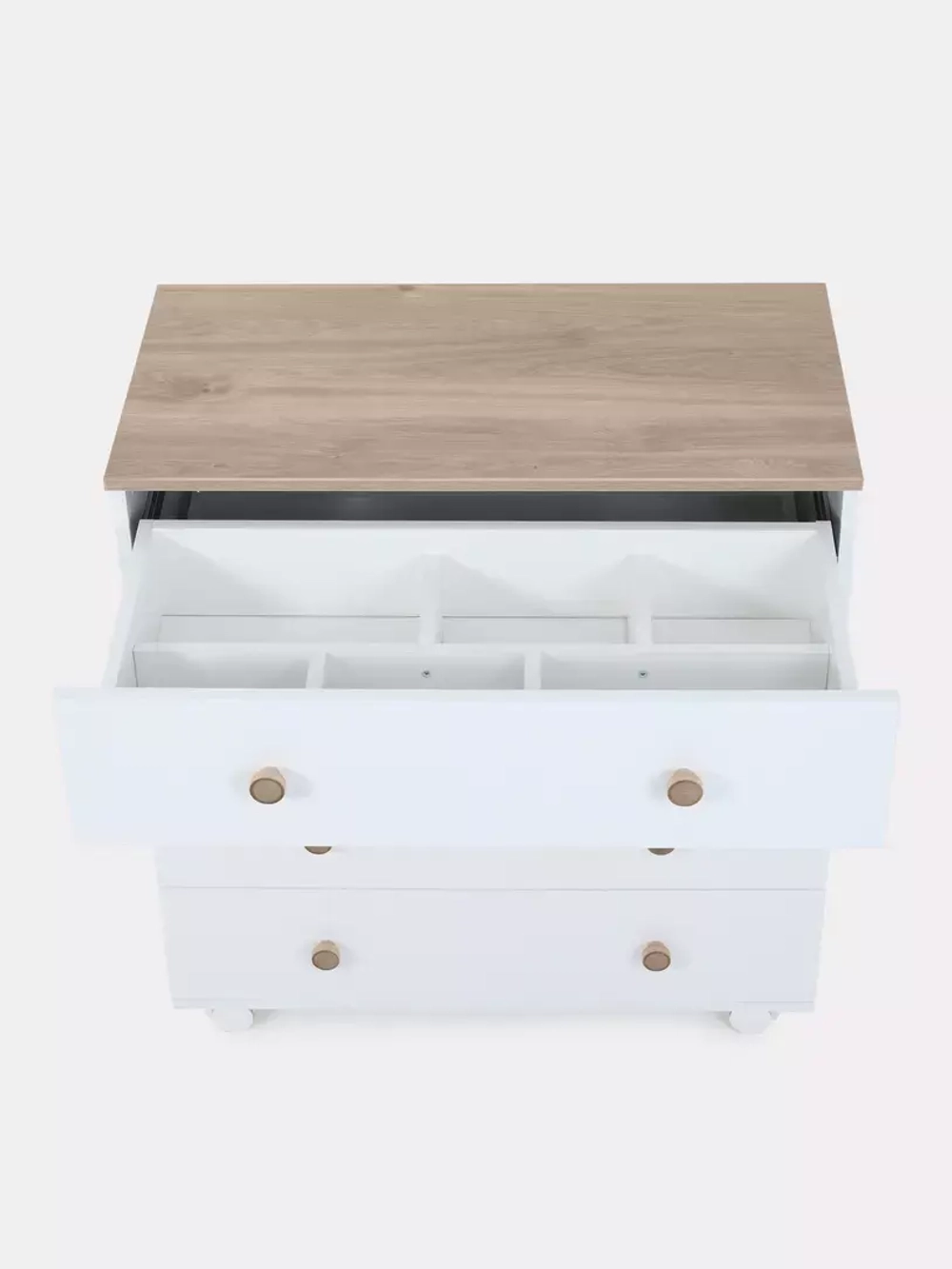 Комод RANT "ELSA PRO" с органайзером 80 см. 4 ящика (арт.125) Cloud White