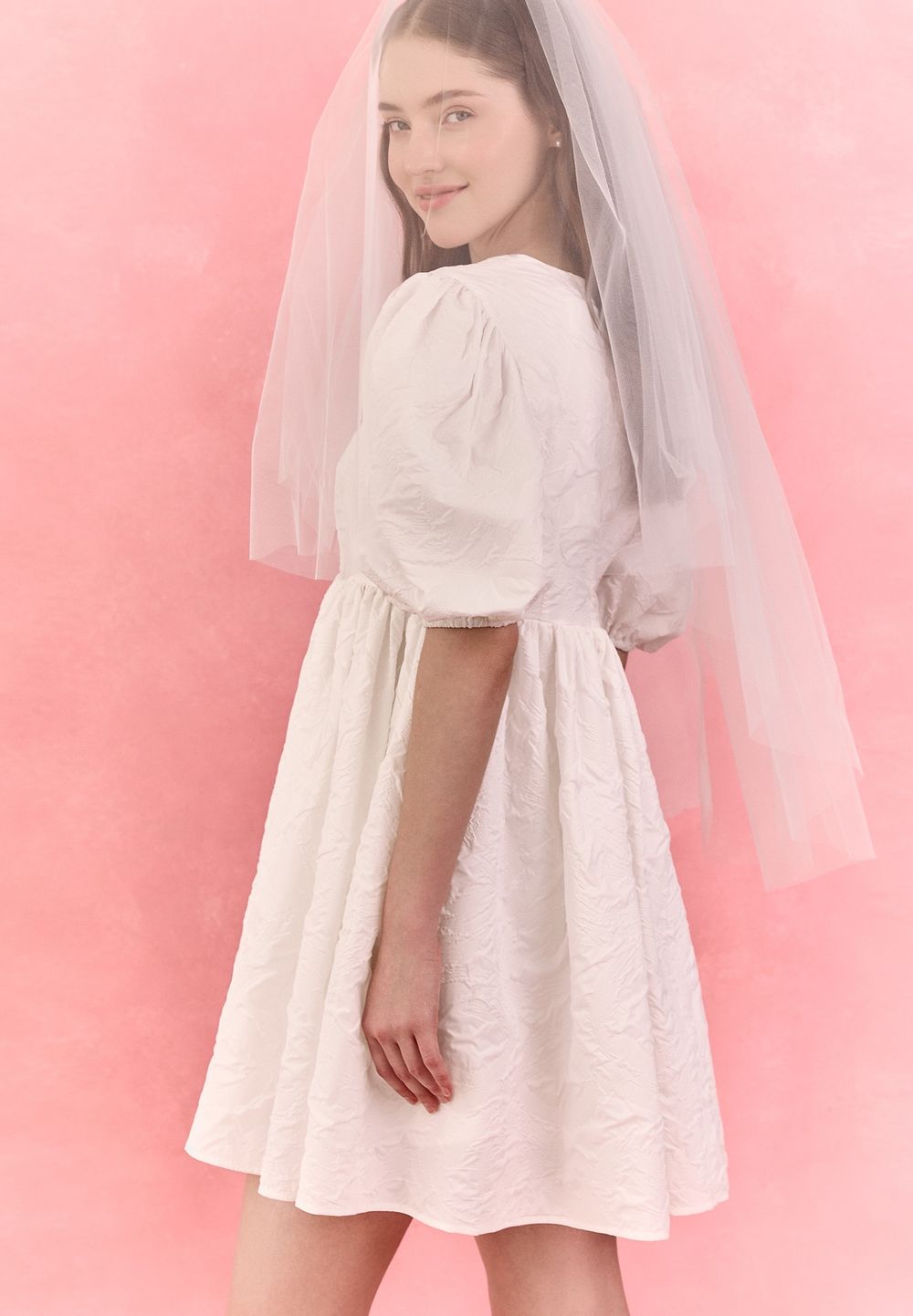 Платье Coco white mini