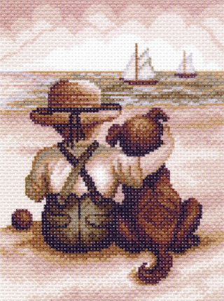 "Всегда вместе"-1336/1 канва с рисунком