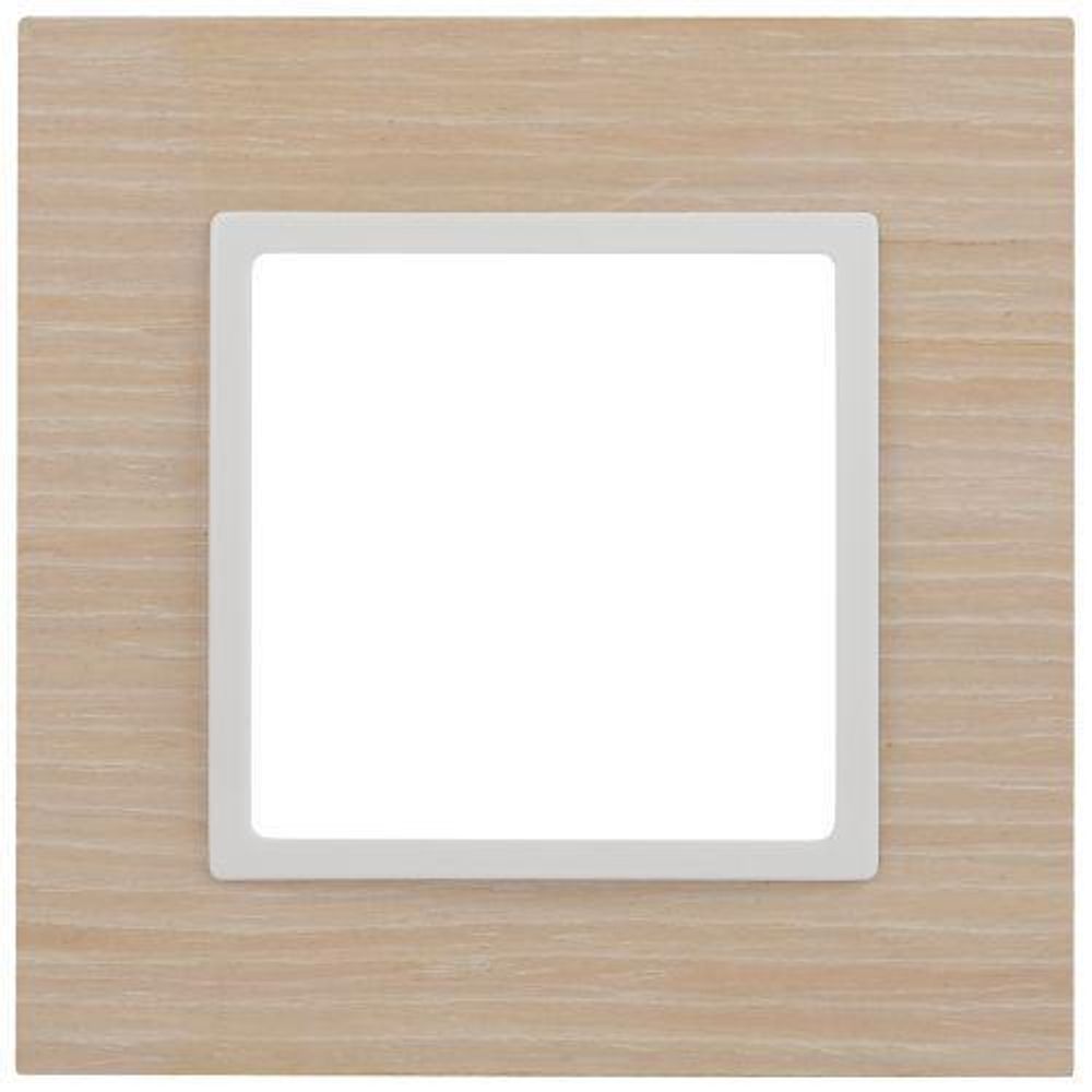 Рамка 1-м 14-5301-01 дерево Elegance белен. дуб/бел. ЭРА Б0049148