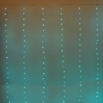 Гирлянда для дома ЗАНАВЕС «Magnificent» ш3* в2,8 м 280 ламп LED, прозрачн.пров, более 8 реж, с пультом Д/У на подвесах, IP-20, RG/RB (USB)