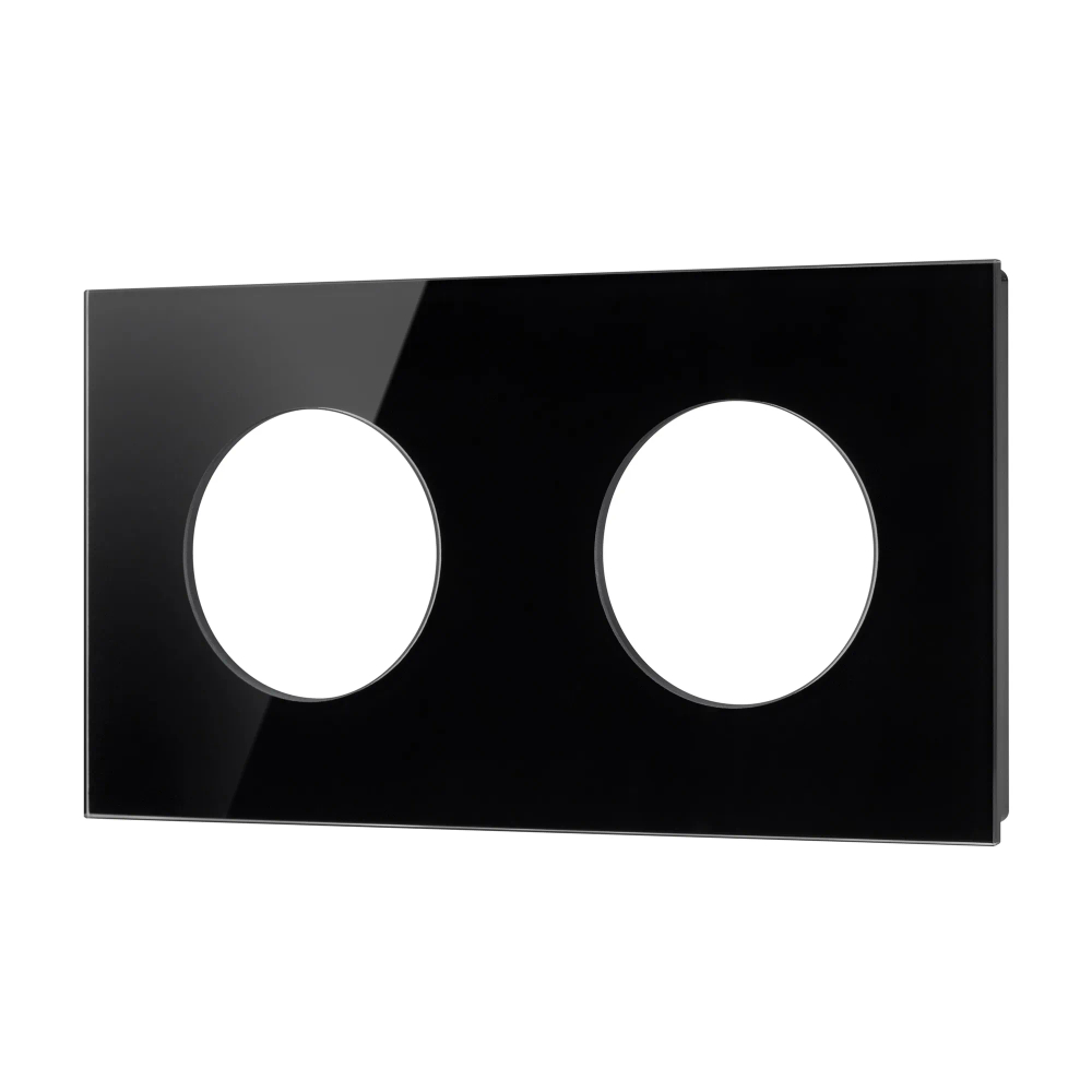 Рамка стеклянная FRM-GLARE-GC-2-BK (Arlight, -) 043836