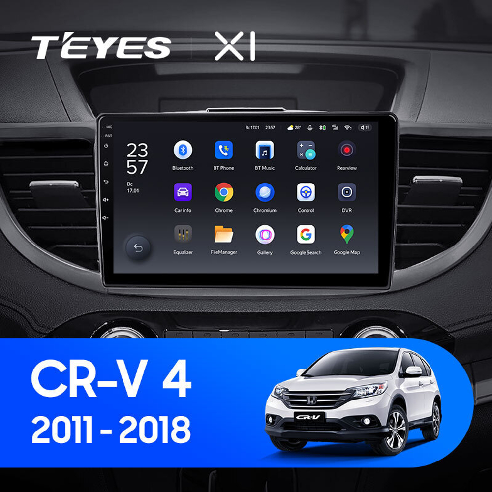 Teyes X1 10.2" для Honda CR-V 2011-2018