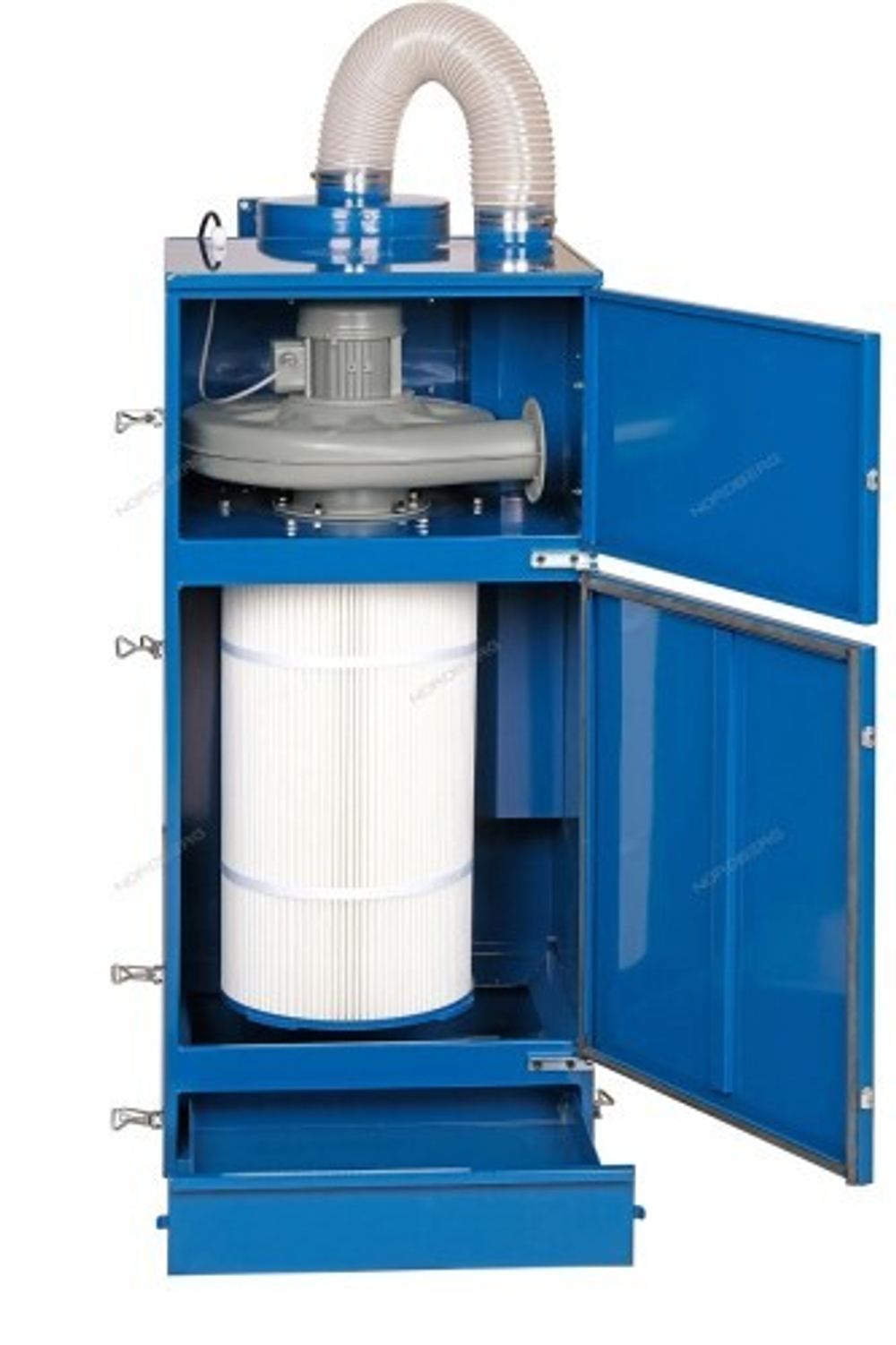 Пескоструйная камера NORDBERG NS10P с напорной системой подачи абразива и циклонной фильтрацией NS10P