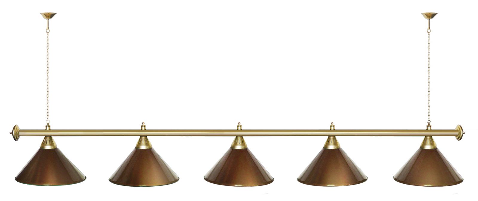 Лампа STARTBILLIARDS 5 пл. (плафоны золотые,штанга золотая,фурнитура золото) фото №48