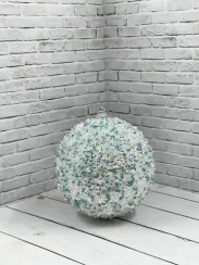 Шар винтажный Мохито 10 см., бело мятный, пенопласт, Christmas DeLuxe (86846)