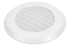 Решетка пластмассовая круглая без фланца (145х145х10 мм) Эвент ПКР 145