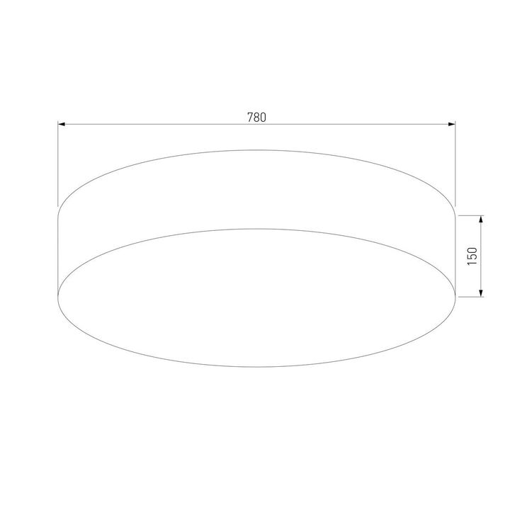 Потолочный светильник TK Lighting 5638 Rondo Linen