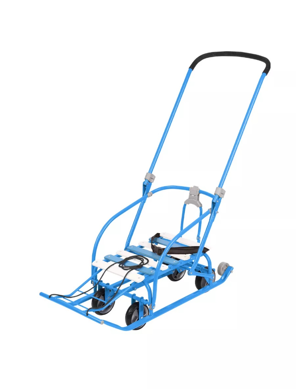 Санки Nika с колёсиками и ручкой напрокат