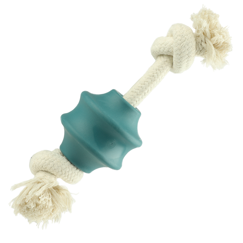 Игрушка для собак из термопластичного эластомера "Валик с веревкой", 210мм, Triol