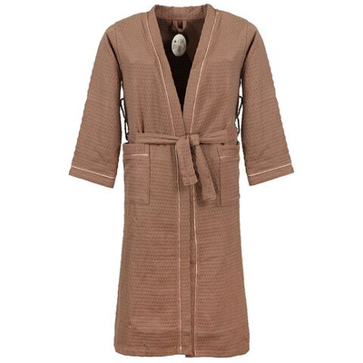 Халат унисекс, ваф, 100%хл, кофейн, S-M, 44-46, Barkas, AI-0106009