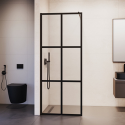 Душевая перегородка RGW WA-111B (Рисунок - черный принт, 800)