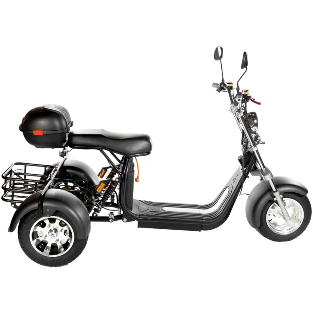 Электроскутер трехколесный CITYCOCO GT X11 TRIKE Серебристый