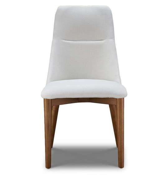 Стул Bert белый, ножки орех