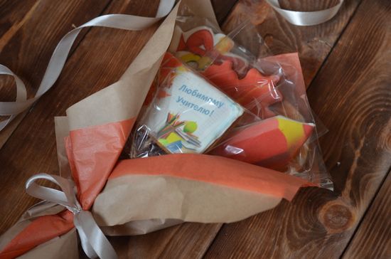 Букет из пряников "Любимому учителю"