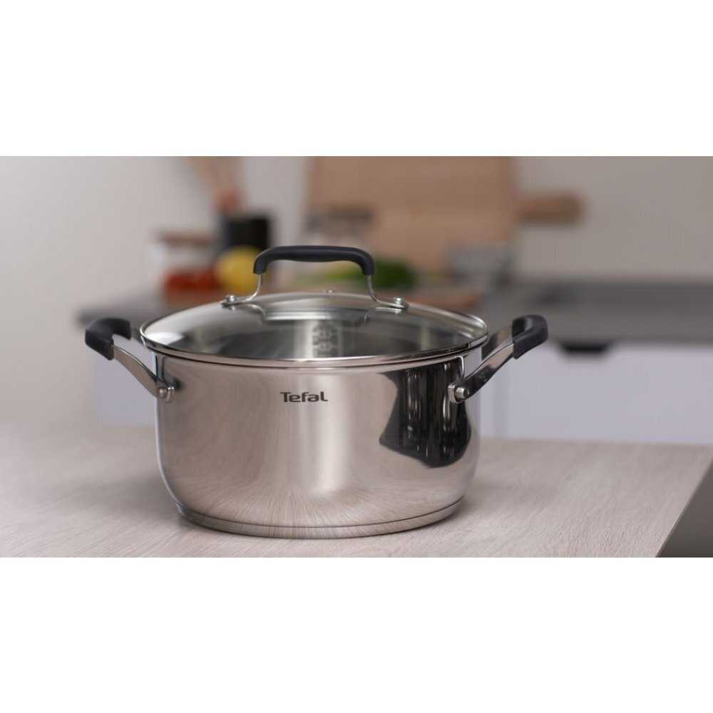 Кастрюля с крышкой Tefal Cook&Cool 5л 24см E4934614