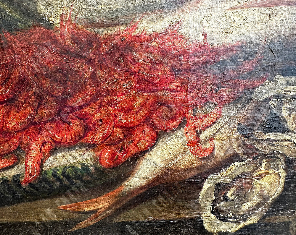 [Круг Эдуарда Мане] Монжино Шарль (Charles Monginot) Морской натюрморт. Холст, масло. Франция, XIX в