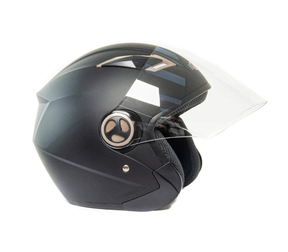 Шлем мото открытый HIZER 226 (S) matte-black,арт 14754