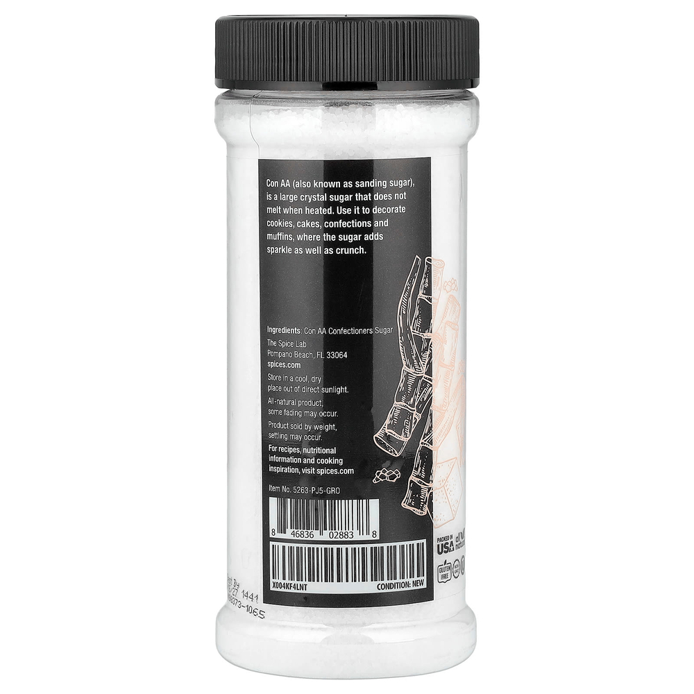 The Spice Lab, Сахар Sanding Con AA, 323 г (11,4 унции)