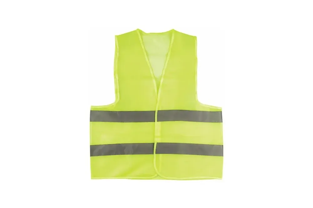 Жилет сигнальный желтый, 2 горизонтальные полосы, 60 гр., размер XXXL, 12124М