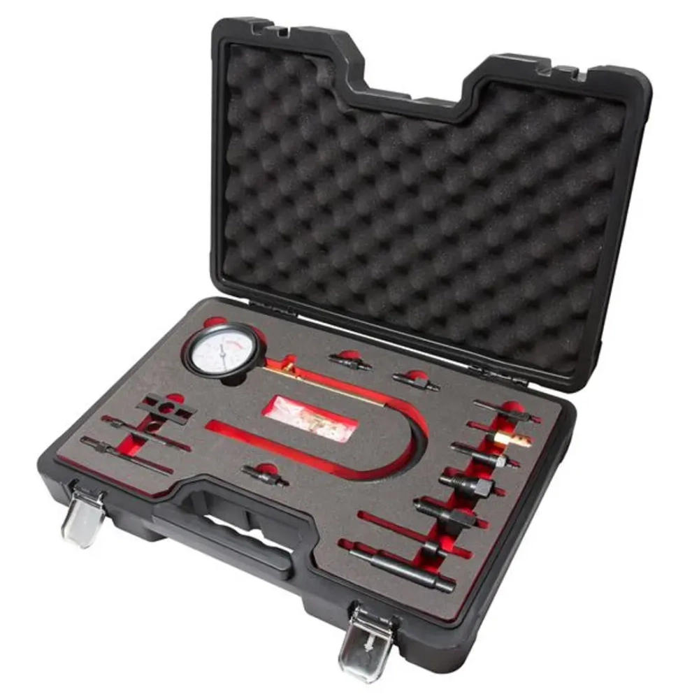 Тестер компрессии дизельного двигателя (0-70 bar) 15пр., в кейсе Premium Forsage F-913G1HD