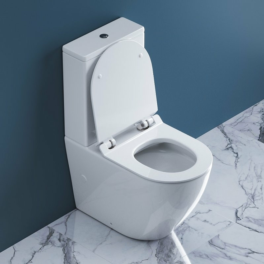 Унитаз компакт BelBagno Sfera-R BB2141CPR без бачка и сиденья