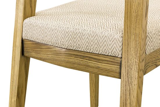 Стул Кёльн (дуб/тон Светлый дуб с черной патиной 004/ткань 2-075)