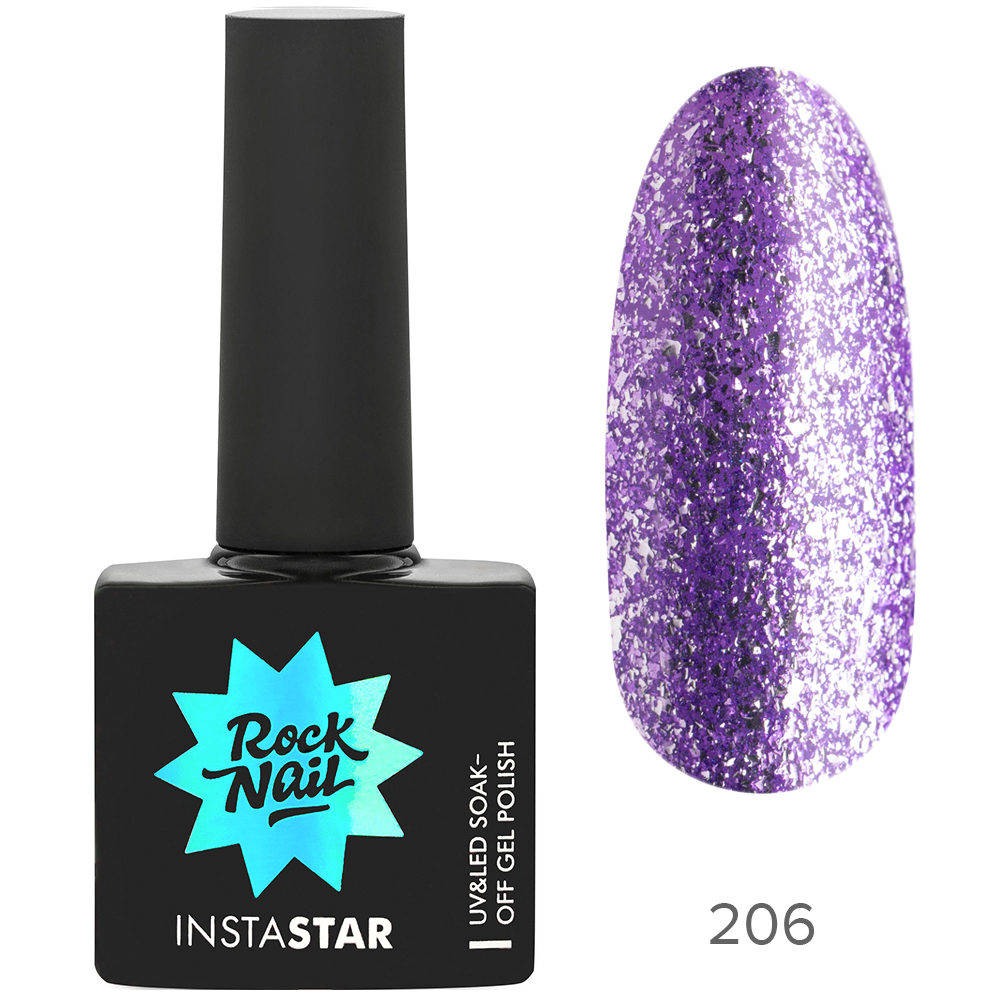 Гель-лак RockNail Insta Star 206 Katy, 10мл.